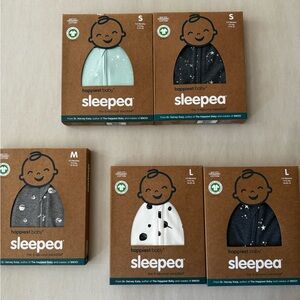 New unopened Sleepea swaddles by Happiest Baby (size small, dark grey)